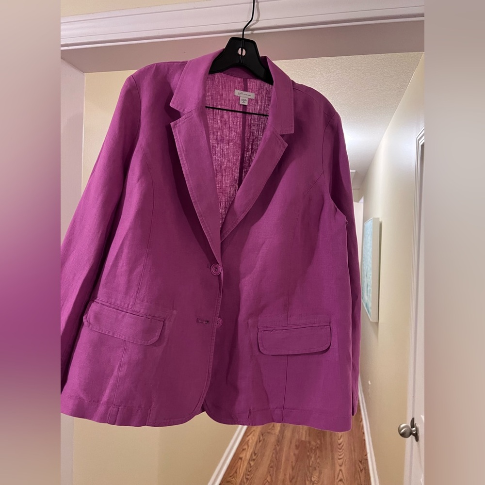 J. Jill Women's Purple Blazer
